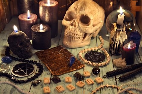 Cleansing ritual in progress